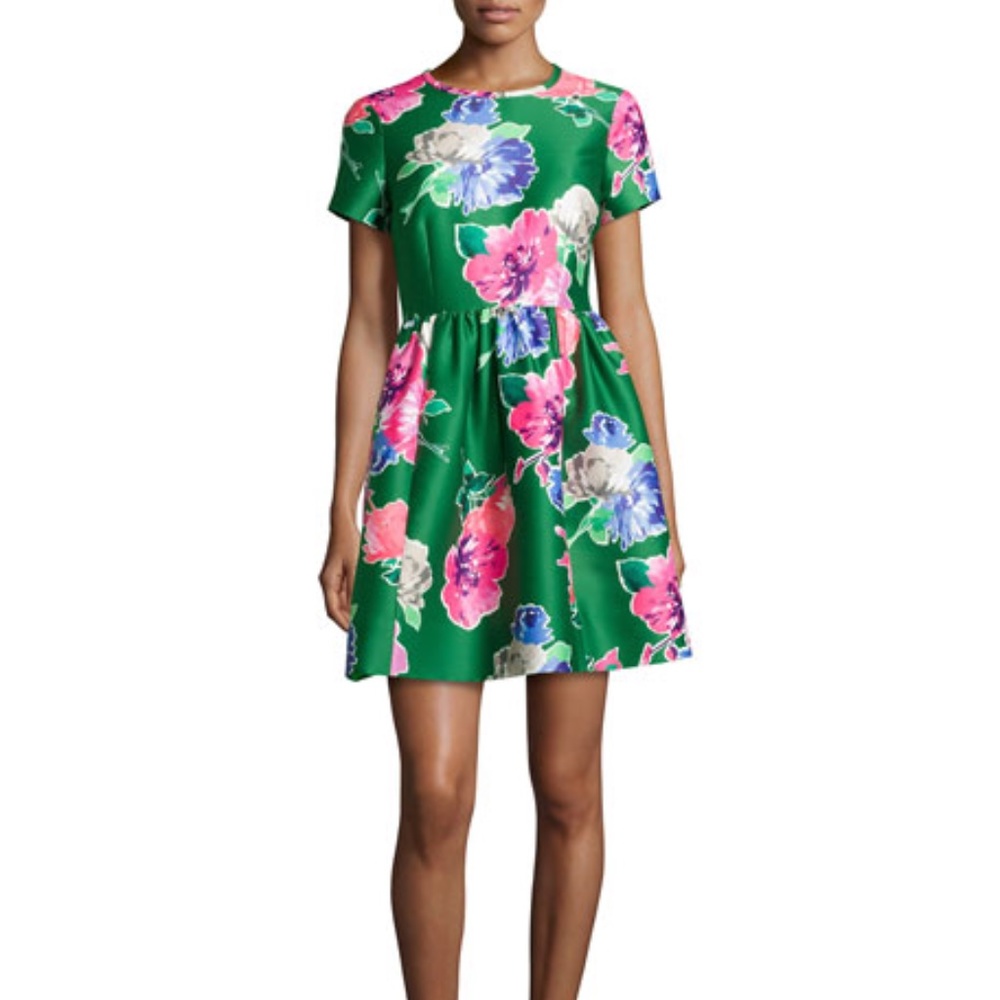 Kate Spade Stelli Floral-Print Short-Sleeve Dress